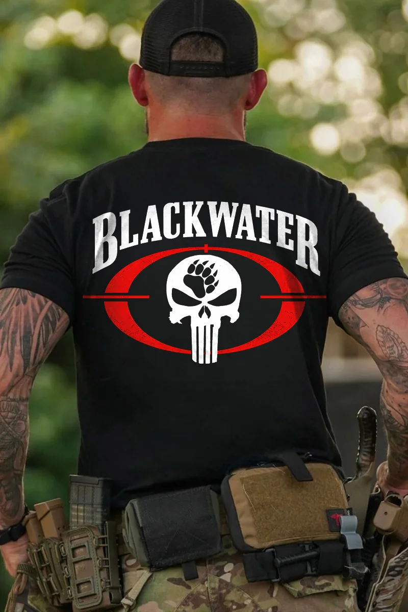 Blackwater Skull Printed Men's T-shirt