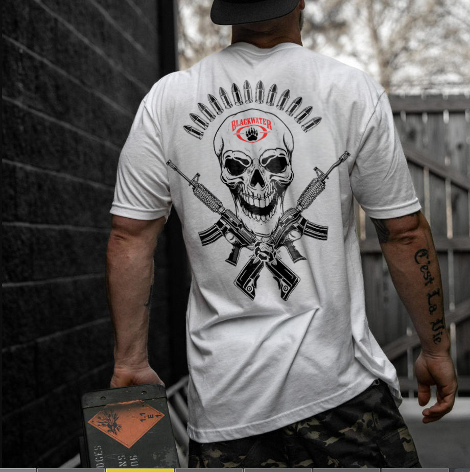 Blackwater Skull Printed Men's T-shirt