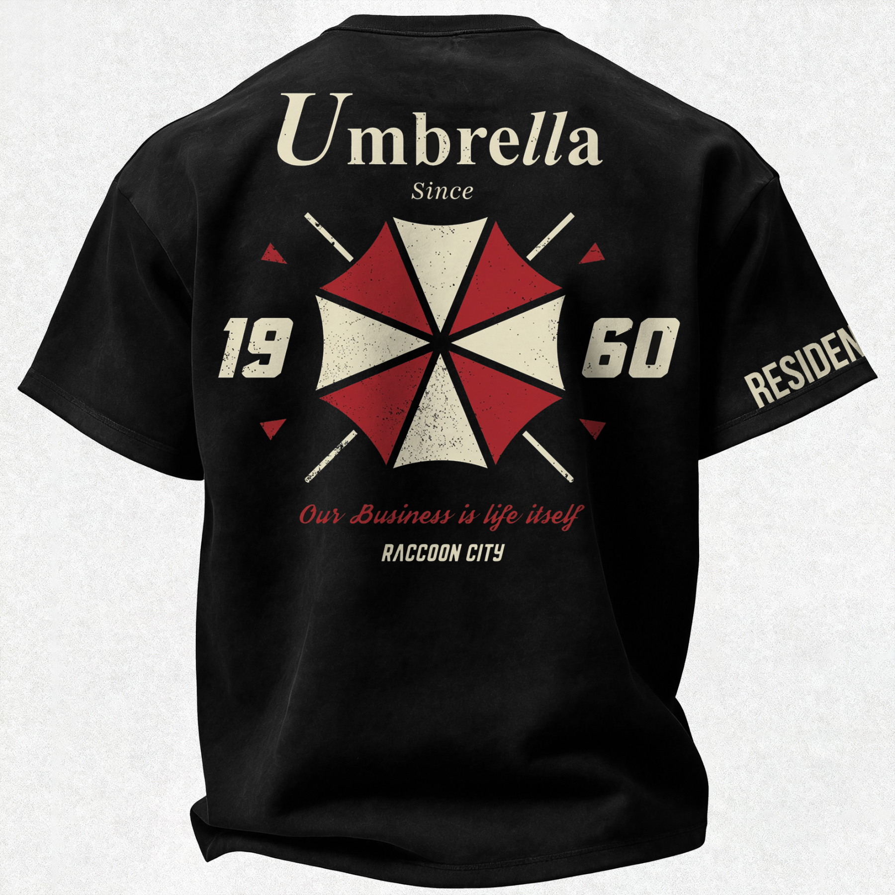 Resident Evil Umbrella Corporation Printed Oversized Unisex T-shirt