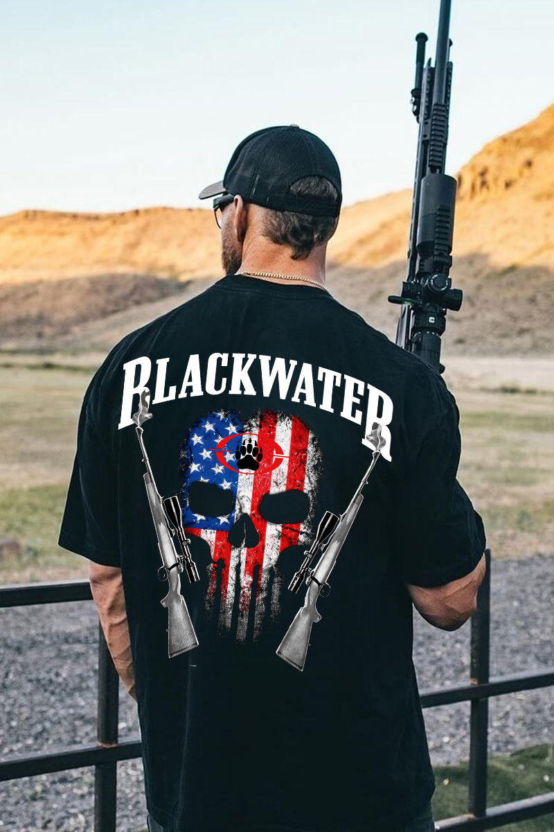 Blackwater Skull Printed Men's T-shirt