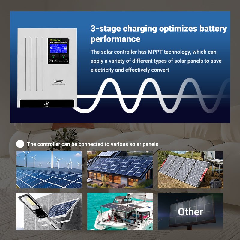 Aninerel  80A  MPPT Solar Charge Controller 12V 24V 36V 48V Battery Charger  Back-light LCD Solar Regulator-Aninerel 