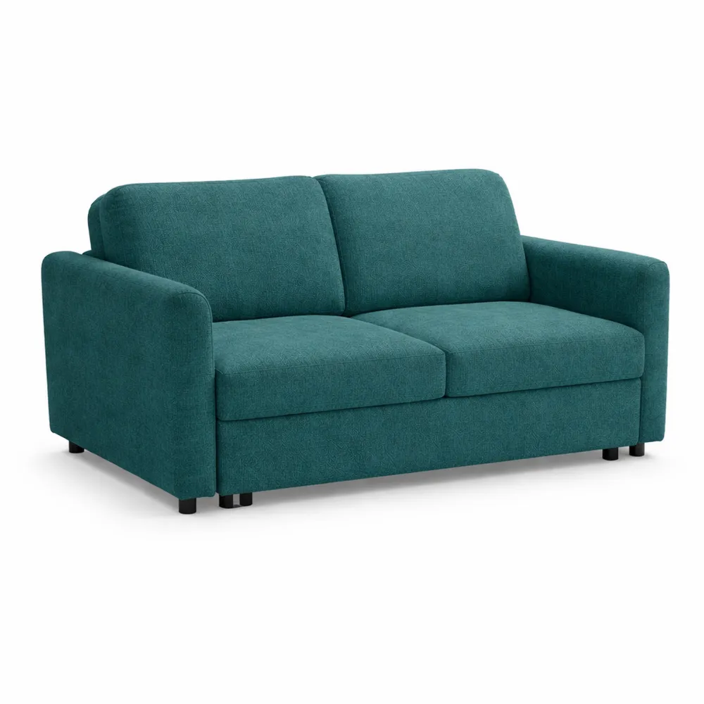 Divano Letto Matrimoniale con Tessuto Morbido e Chaise Longue