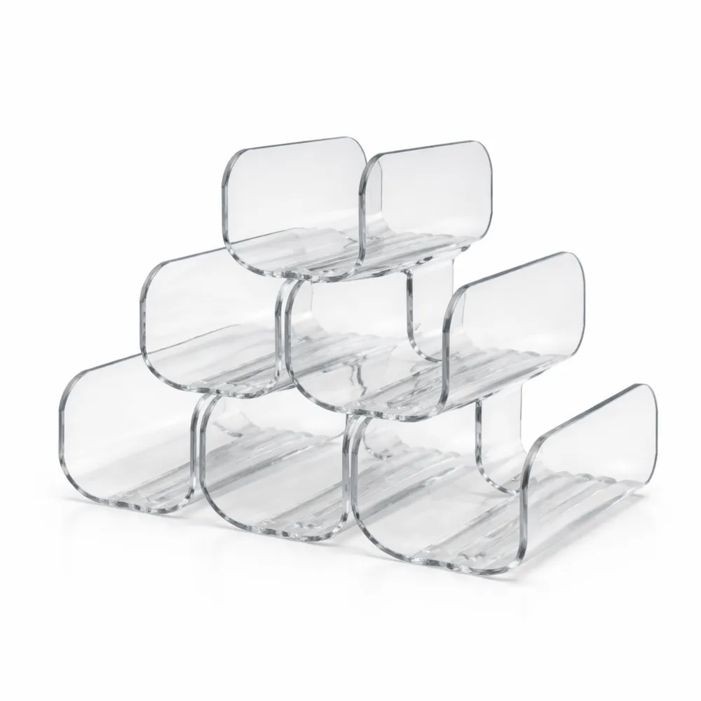 Portabottiglie da Tavolo in Acrilico Trasparente per 6 Vini