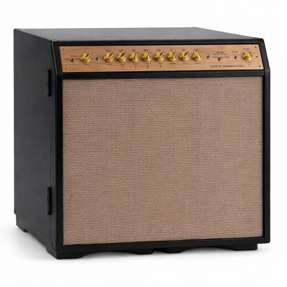 Bar Mobile in Legno per Amplificatore Chitarra con Ripiani Estraibili e Cantinetta Porta Vino