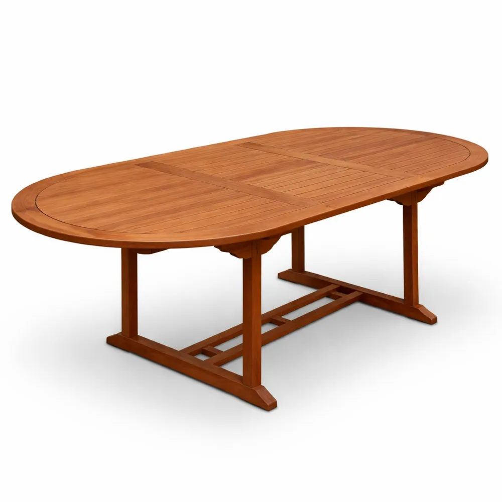 Tavolo da Giardino in Legno di Eucalipto 200x100cm per Esterni