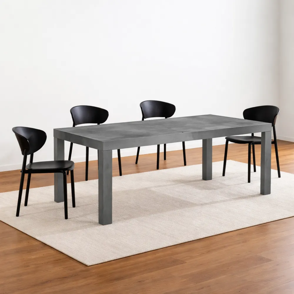 Tavolo allungabile moderno da pranzo e cucina, 4-6 posti, estensione 120-200 cm, salvaspazio