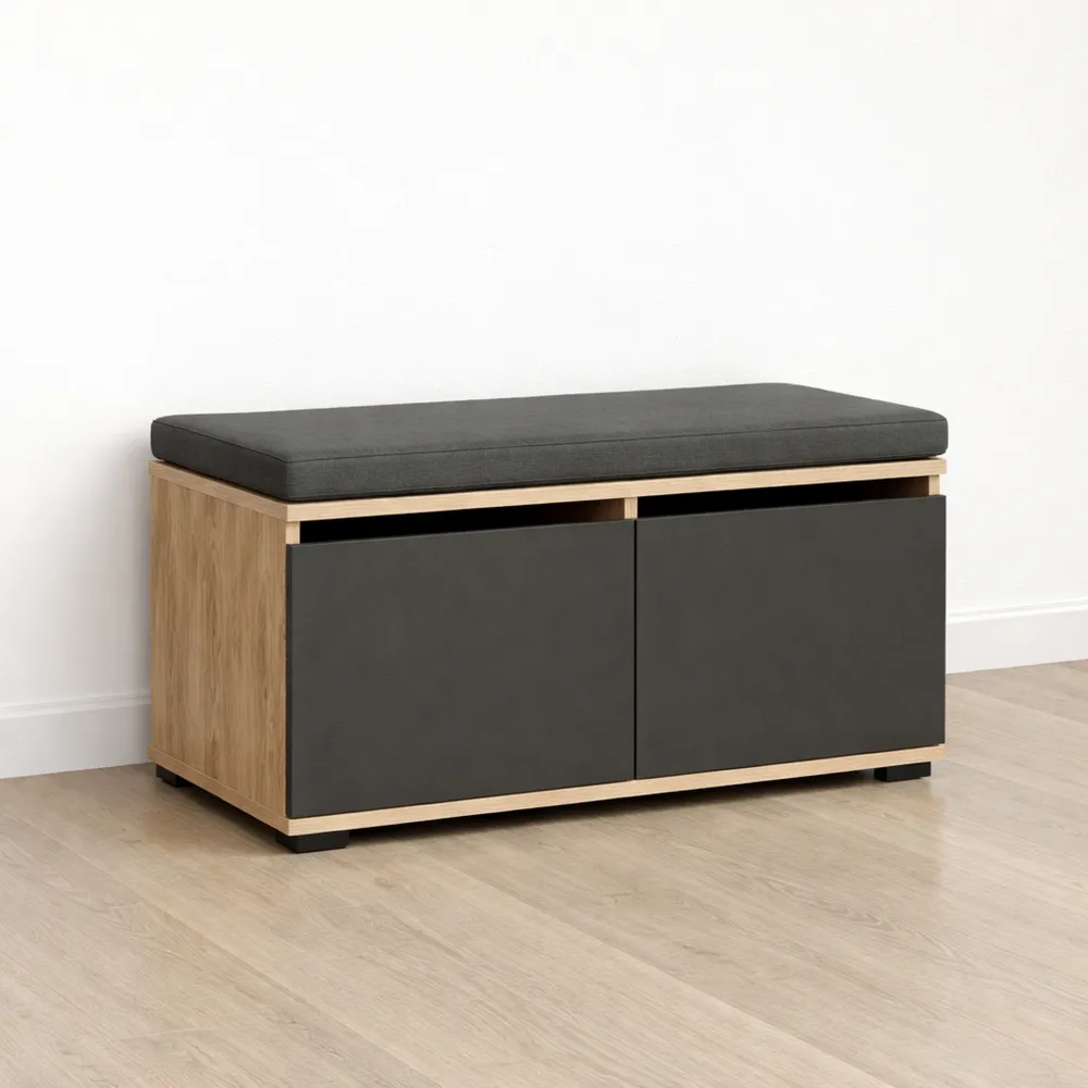 Scarpiera con Seduta Imbottita e Scomparti Multipli per Ingresso