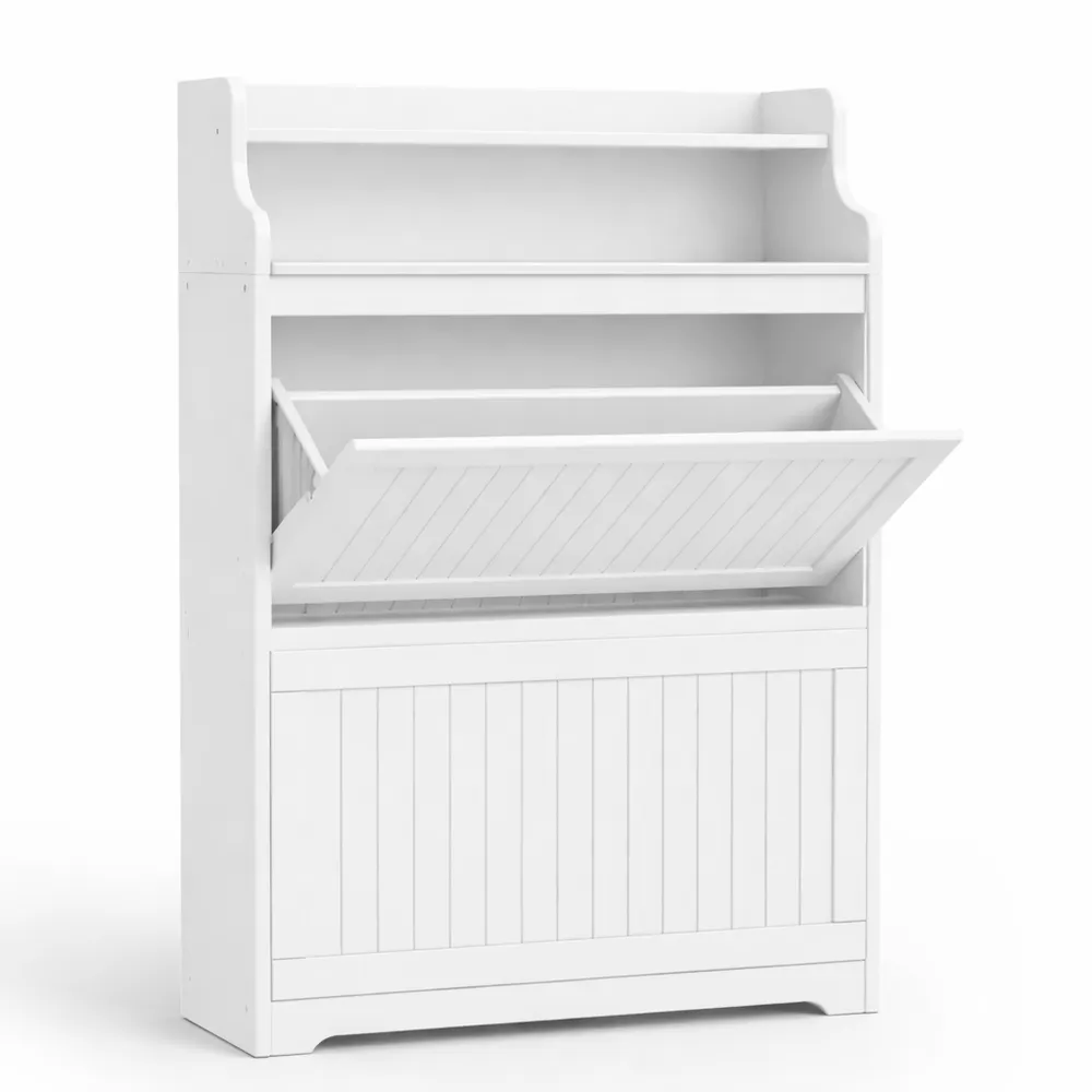 Scarpiera Salvaspazio Slim per 16 Paia con Ripiani Regolabili