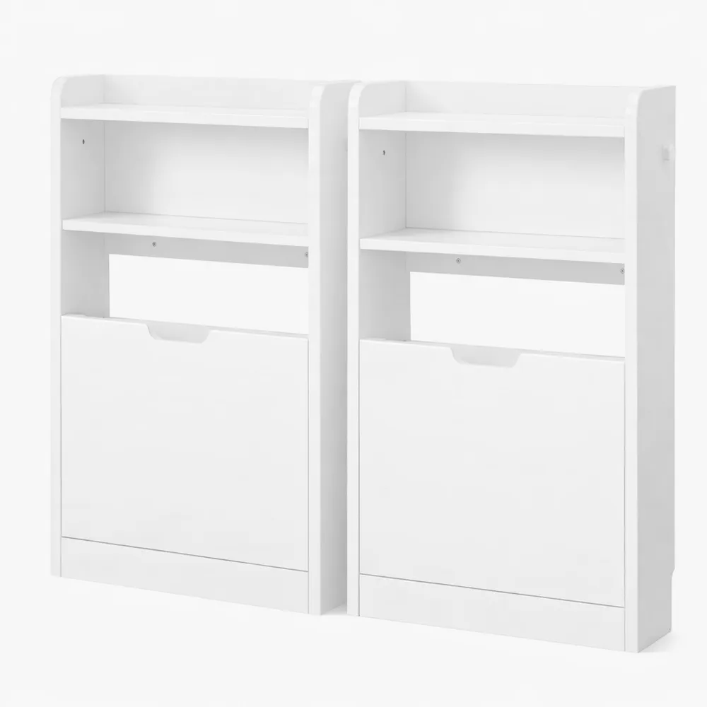 Scarpiera Autoportante con 4 Ribalte e 2 Scomparti Aperti per Ingresso