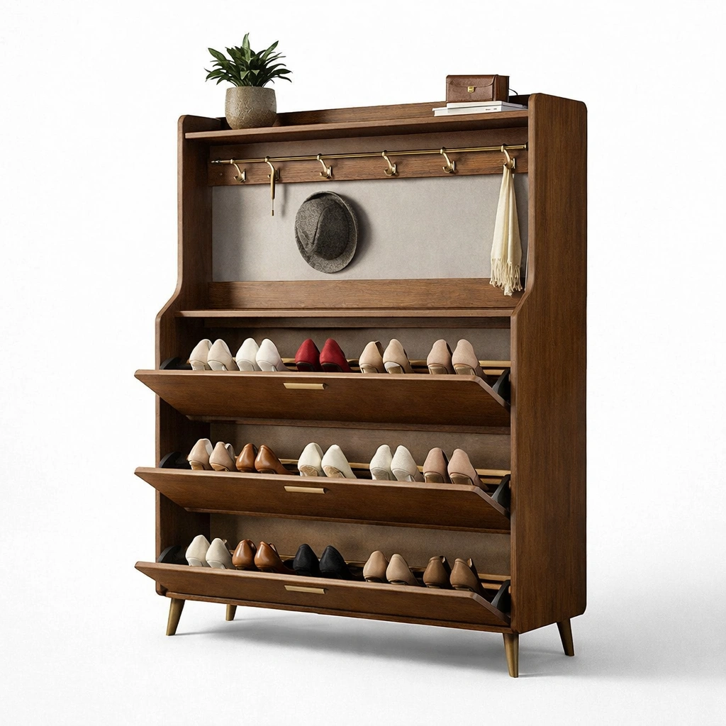 Schuhschrank mit garderobe-kerlnova