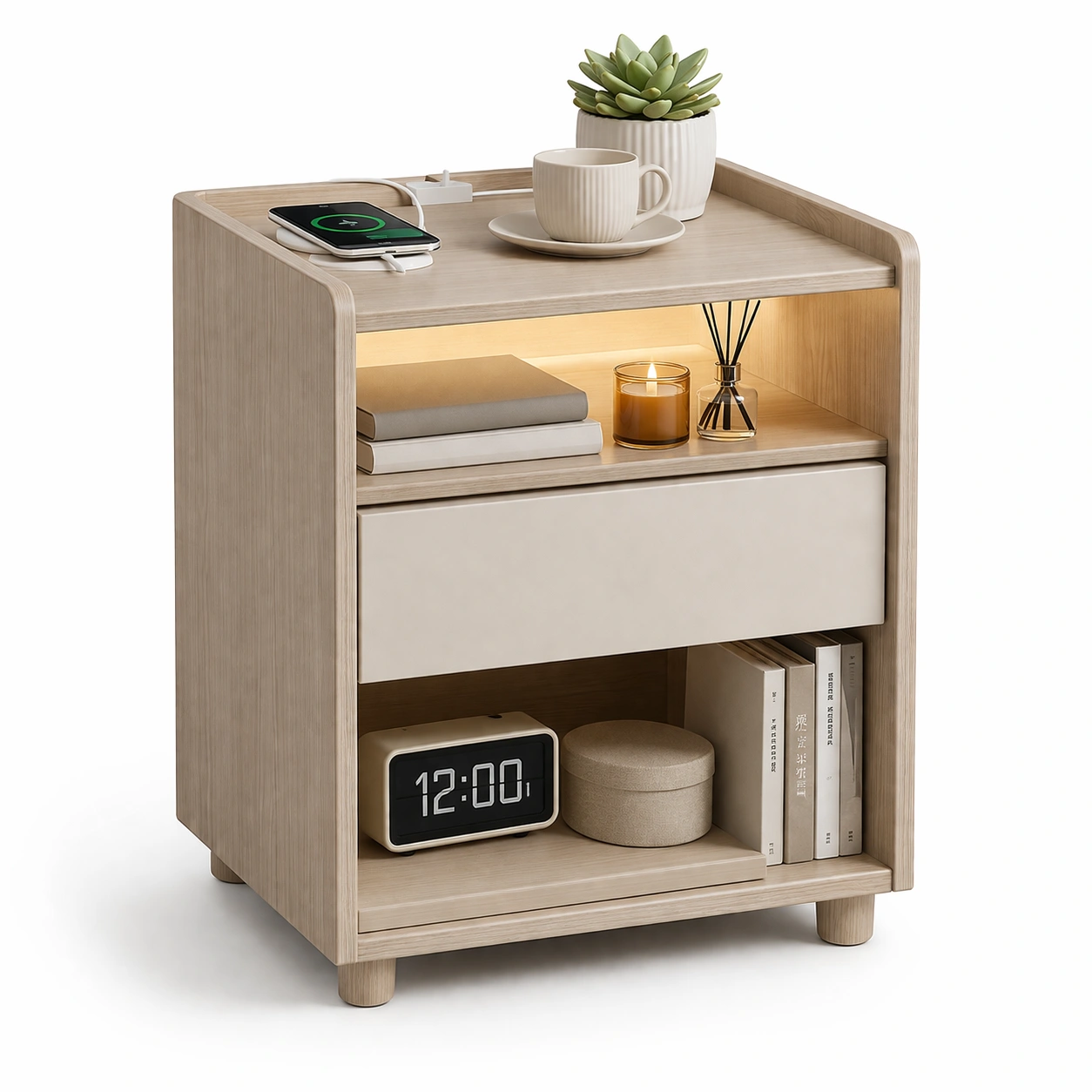 Nachttisch modern mit beleuchtung-kerlnova