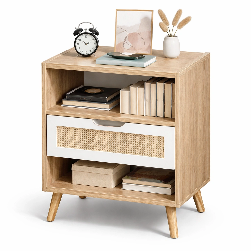 Nachttisch mit schublade und fach-kerlnova