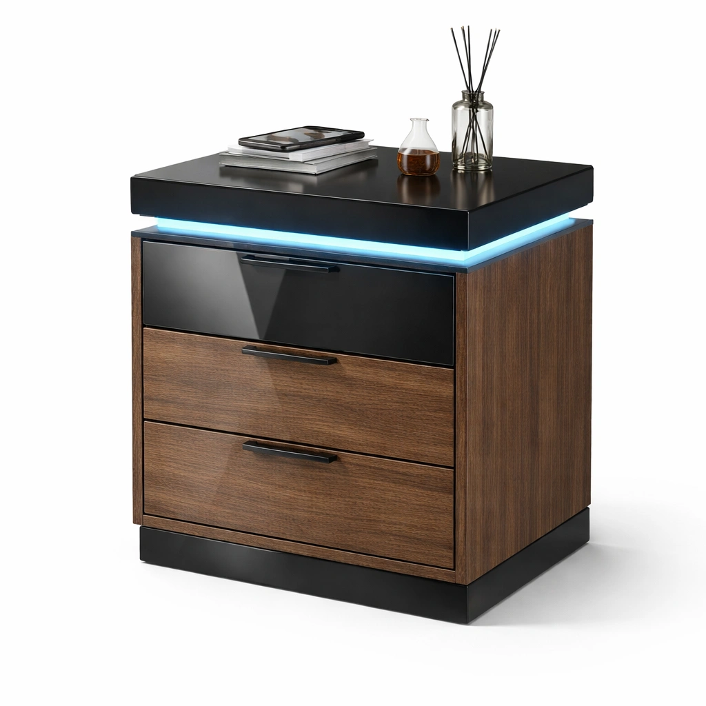 Nachttisch modern mit LED-kerlnova