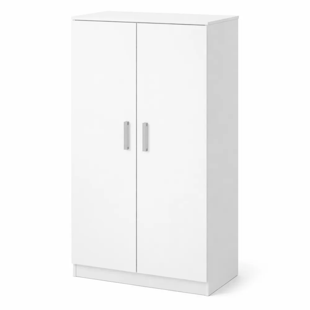 Scarpiera da Ingresso con 7 Ripiani e 2 Ante in Legno