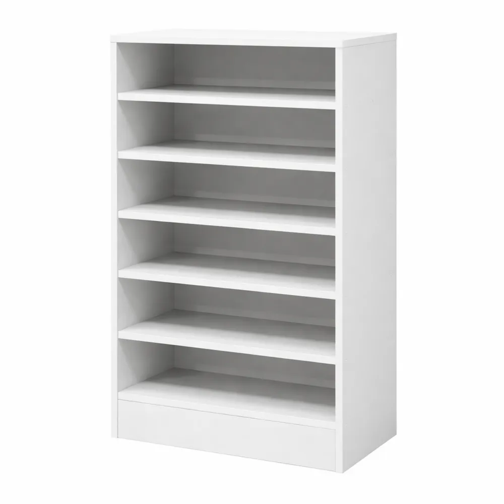 Scarpiera Bianca Moderna con Ripiani Regolabili