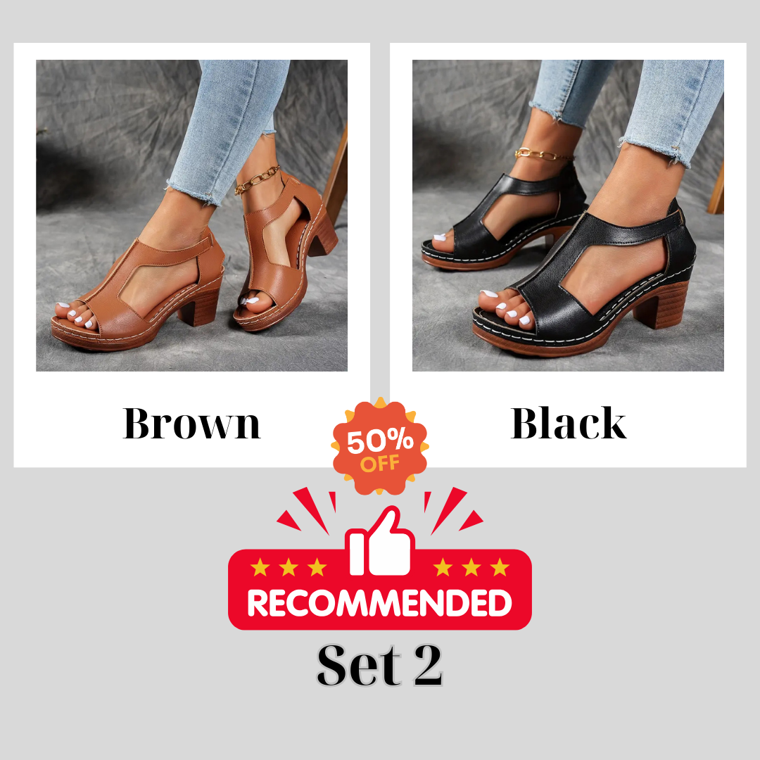 🔥 Hot Selling - Save 49% OFF 🔥Women's Chunky Heel Sandals-Arch Support Sandals For Women