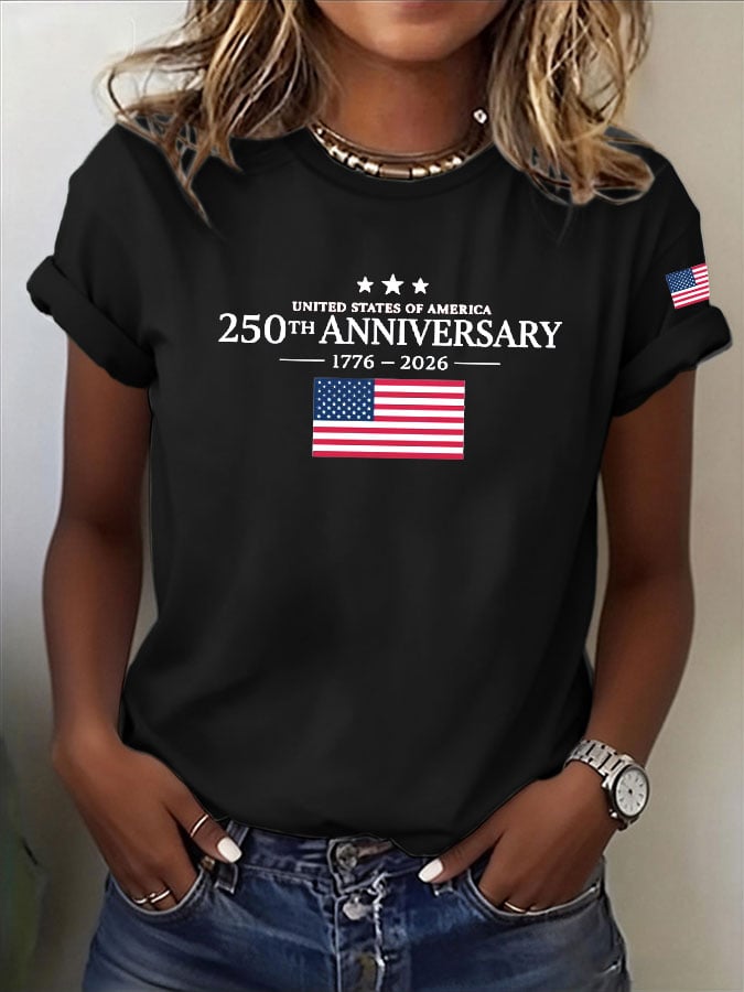 Women's Casual American 250 Commemorative T-shirt