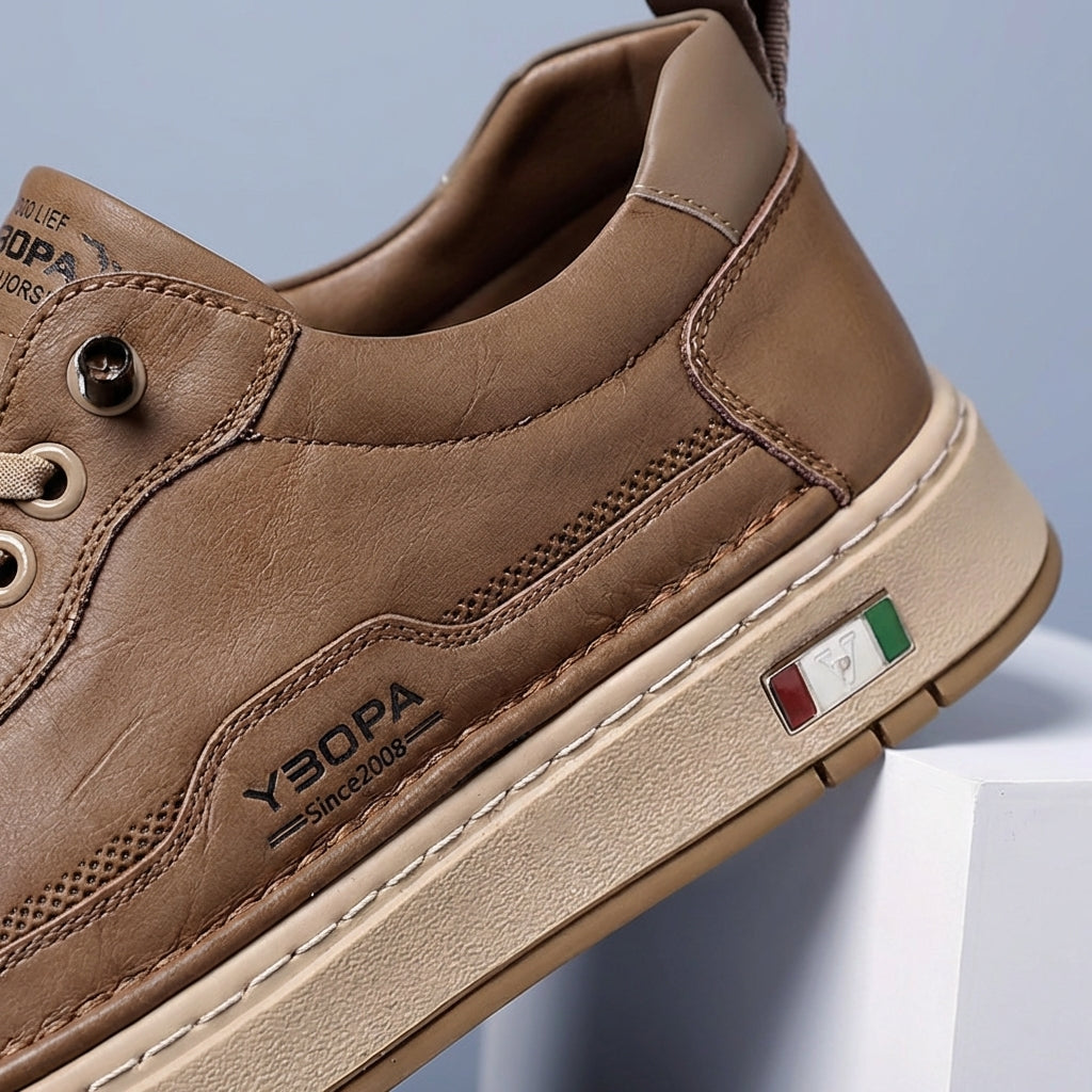 Men's Genuine Leather Sneakers