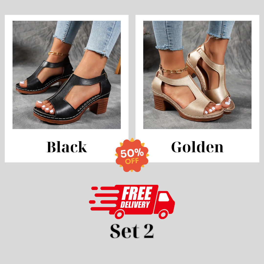 🔥 Hot Selling - Save 49% OFF 🔥Women's Chunky Heel Sandals-Arch Support Sandals For Women