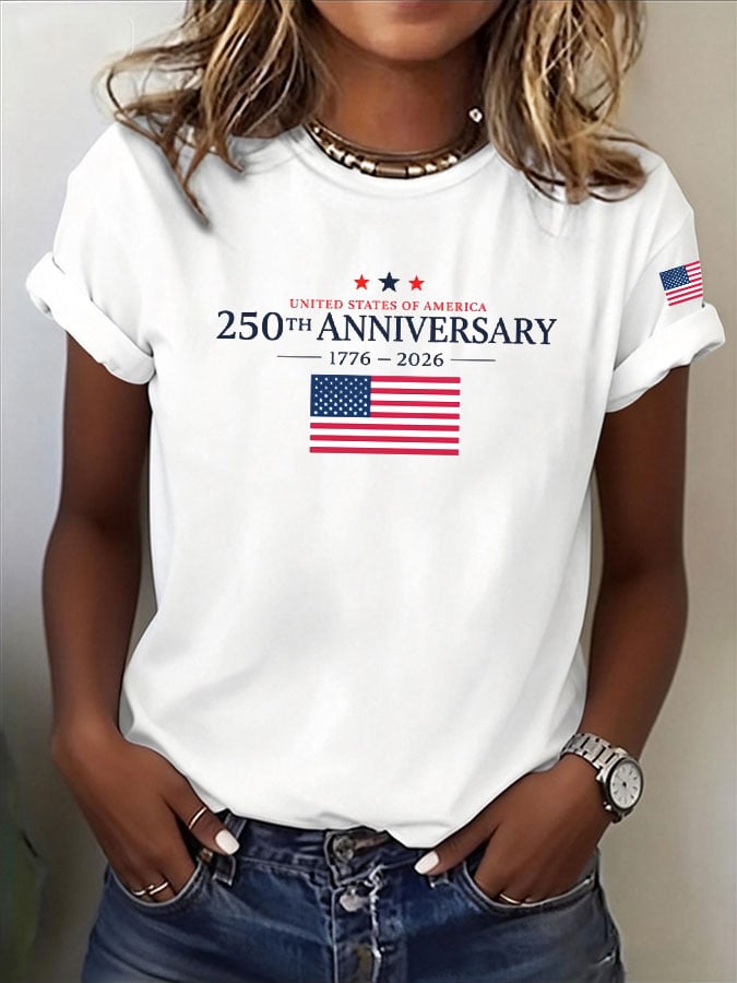 Women's Casual American 250 Commemorative T-shirt