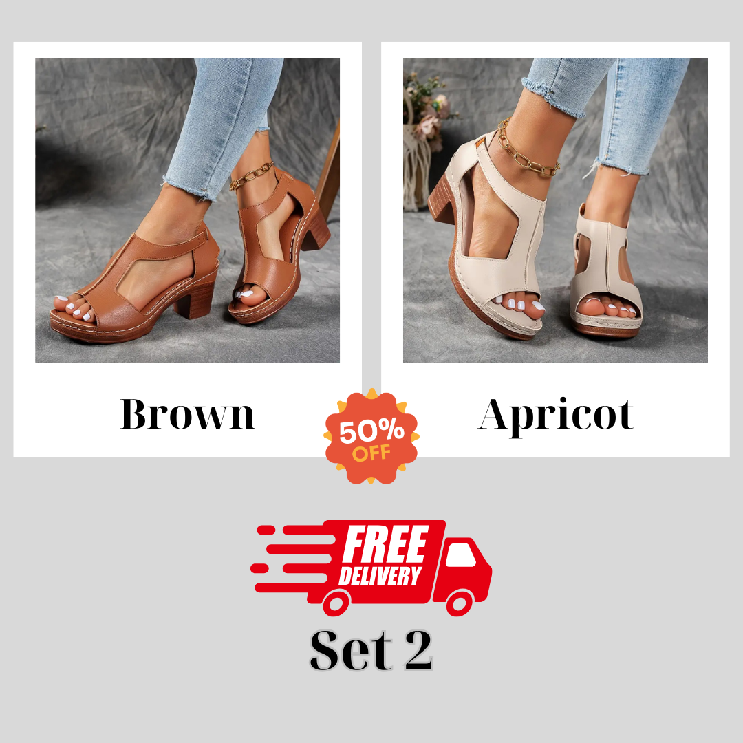 🔥 Hot Selling - Save 49% OFF 🔥Women's Chunky Heel Sandals-Arch Support Sandals For Women