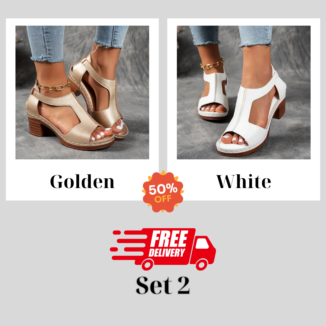 🔥 Hot Selling - Save 49% OFF 🔥Women's Chunky Heel Sandals-Arch Support Sandals For Women