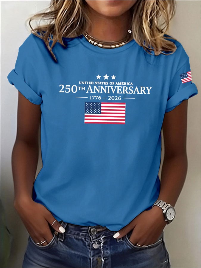 Women's Casual American 250 Commemorative T-shirt