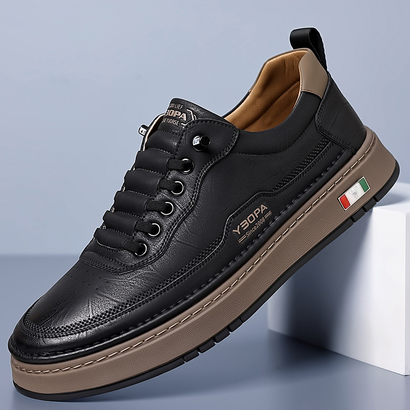 Men's Genuine Leather Sneakers