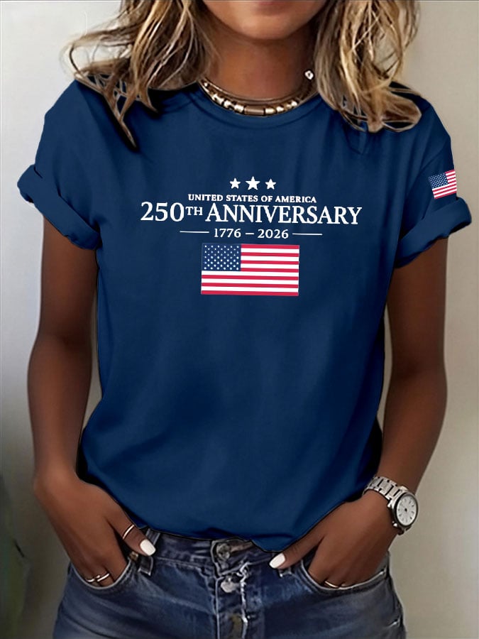 Women's Casual American 250 Commemorative T-shirt
