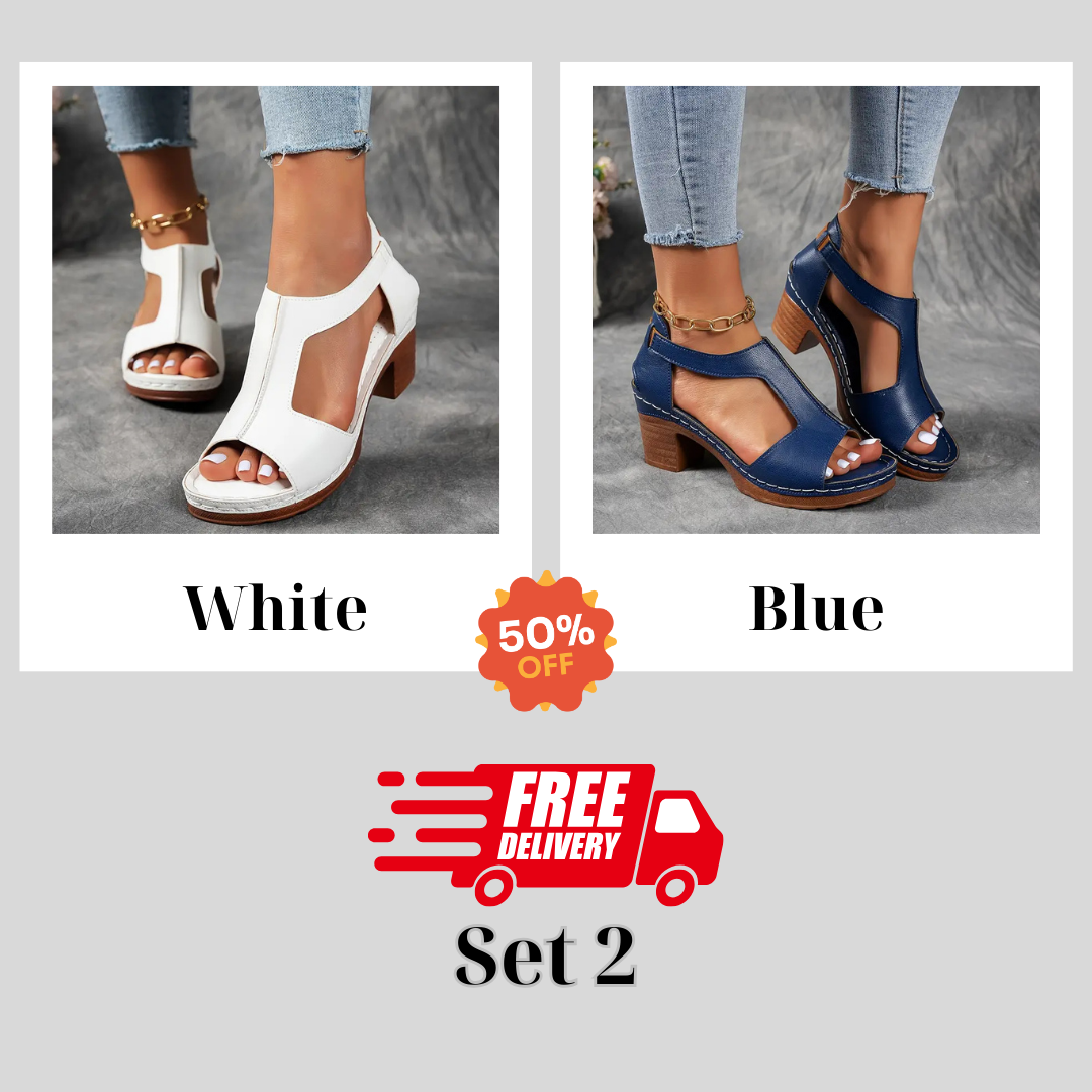 🔥 Hot Selling - Save 49% OFF 🔥Women's Chunky Heel Sandals-Arch Support Sandals For Women