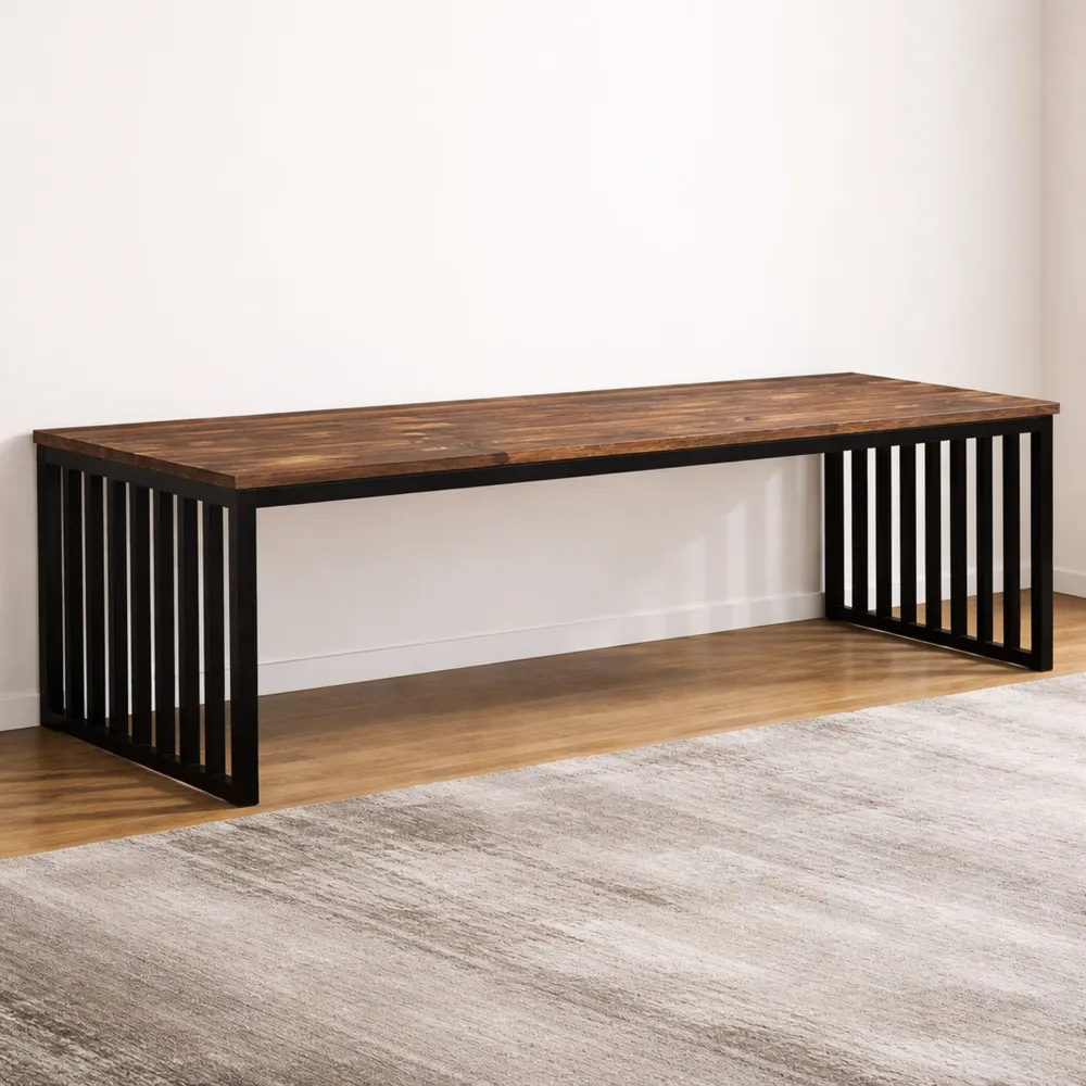 Scrivania da 180 cm con struttura in metallo per ufficio