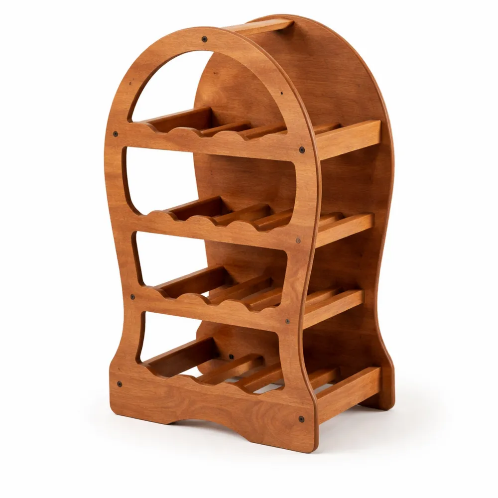 Portabottiglie in Legno per 13 Bottiglie di Vino