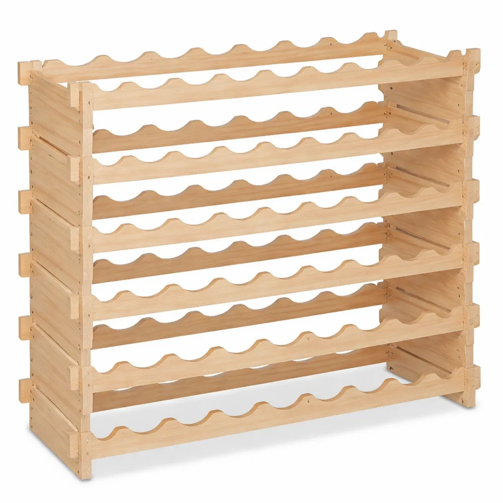 Portabottiglie in Legno per 48 Bottiglie, Disposizione Orizzontale