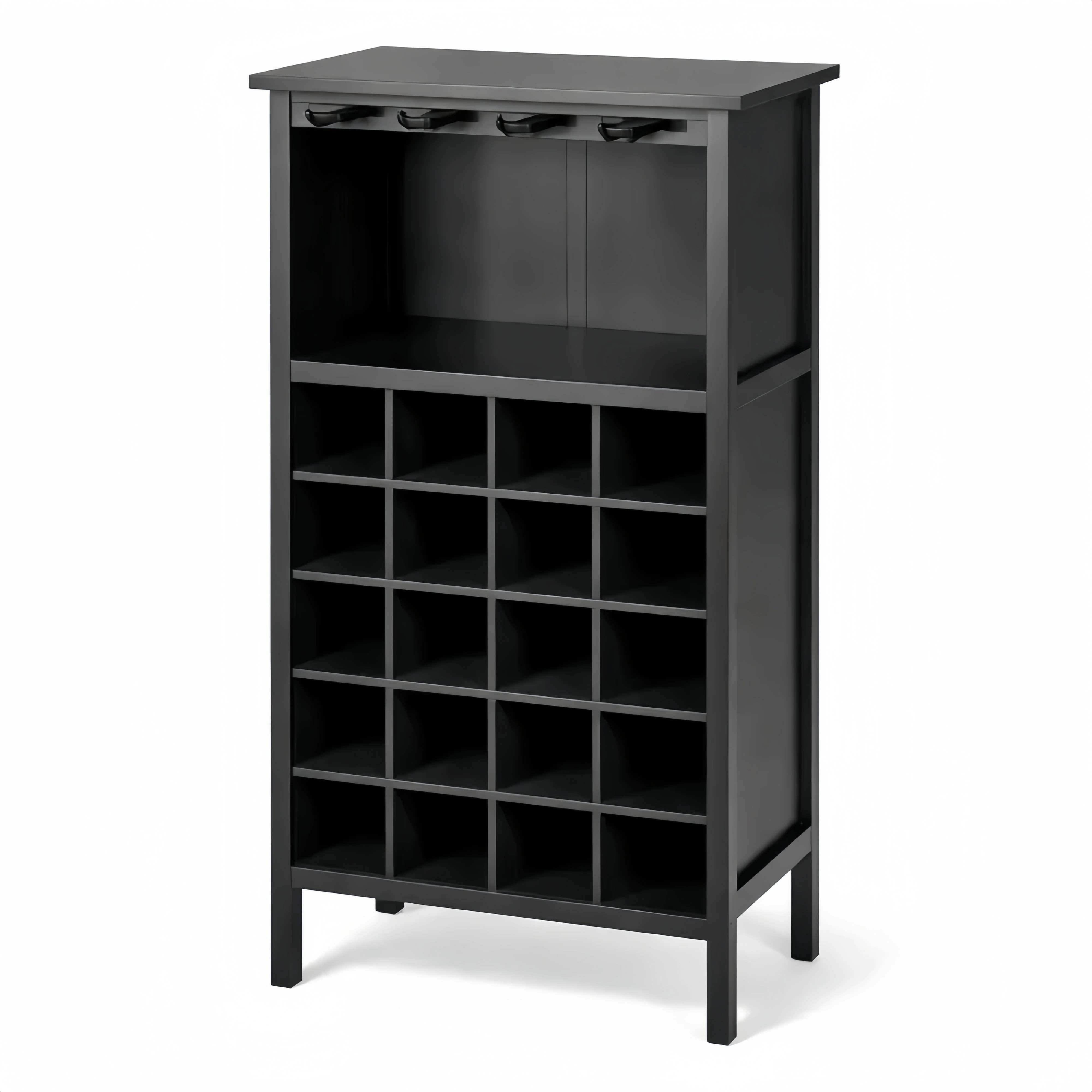 Cantinetta in Legno per 20 Bottiglie e Calici