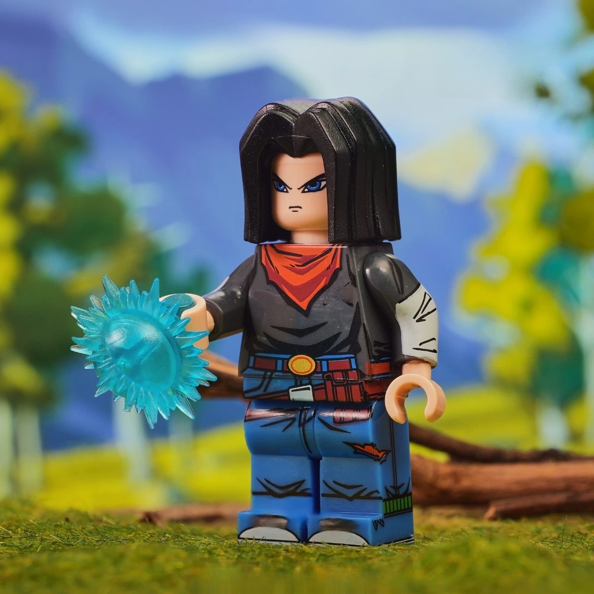 Cold-Hearted Android Warrior Building Block Figure Mass Production Version