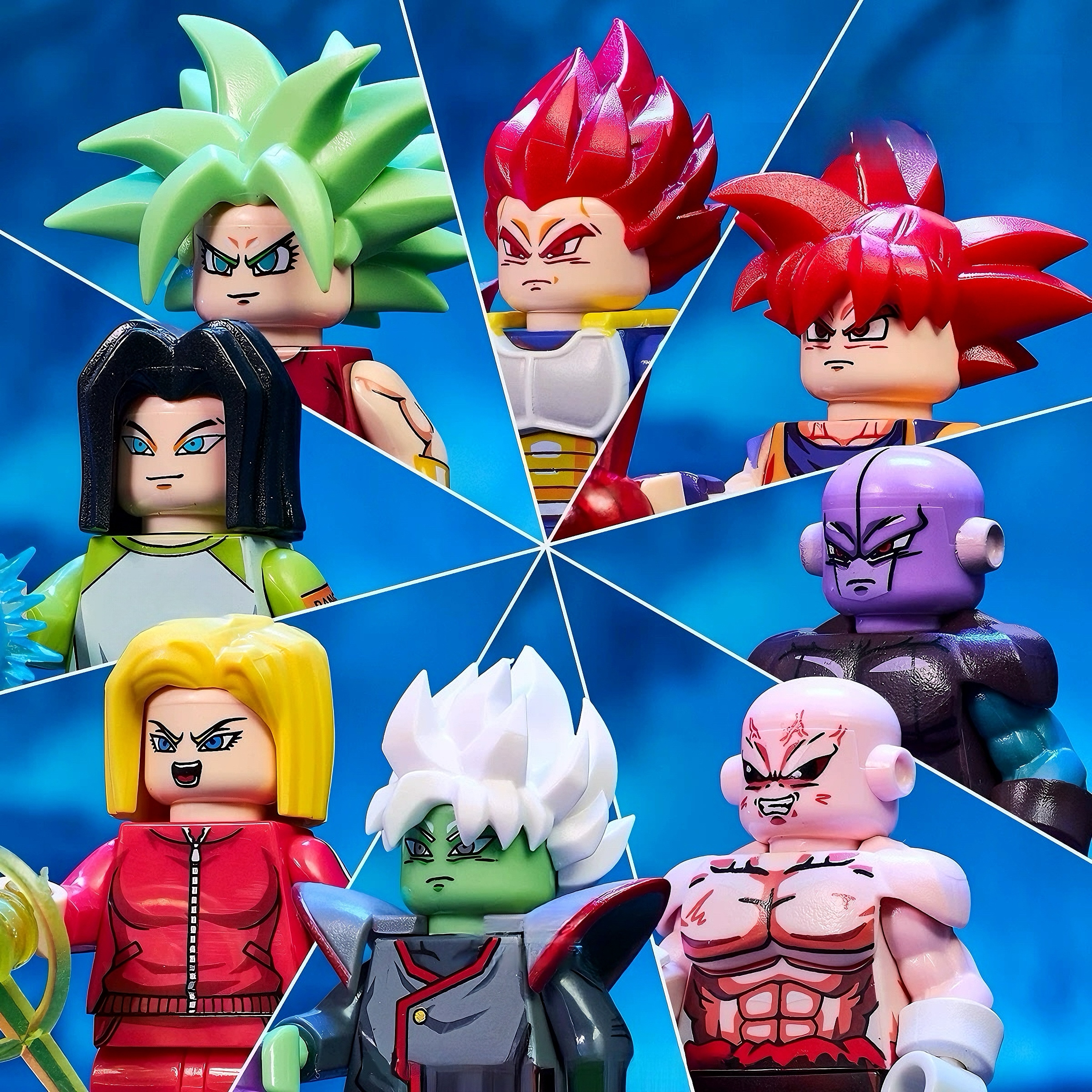 Red-Hair Orange-Gi Energy Fighter Minifigure – Mass Production Version