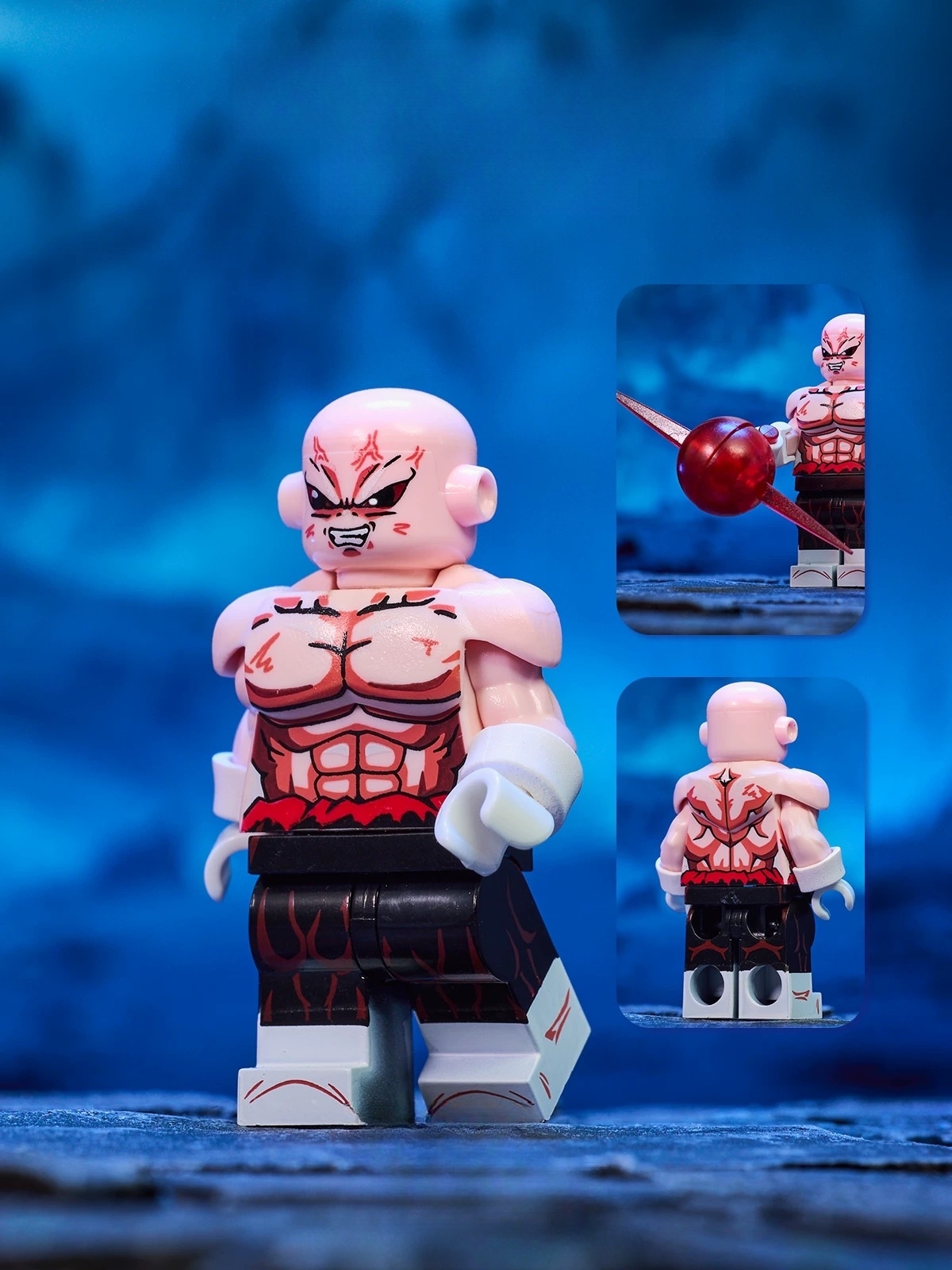 Red-Hair Orange-Gi Energy Fighter Minifigure – Mass Production Version