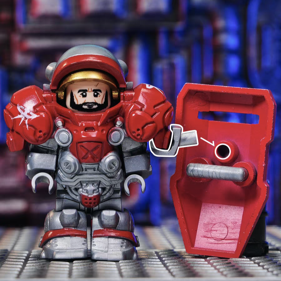 Terran Marine Gunner Minifigure – Mass Production Version