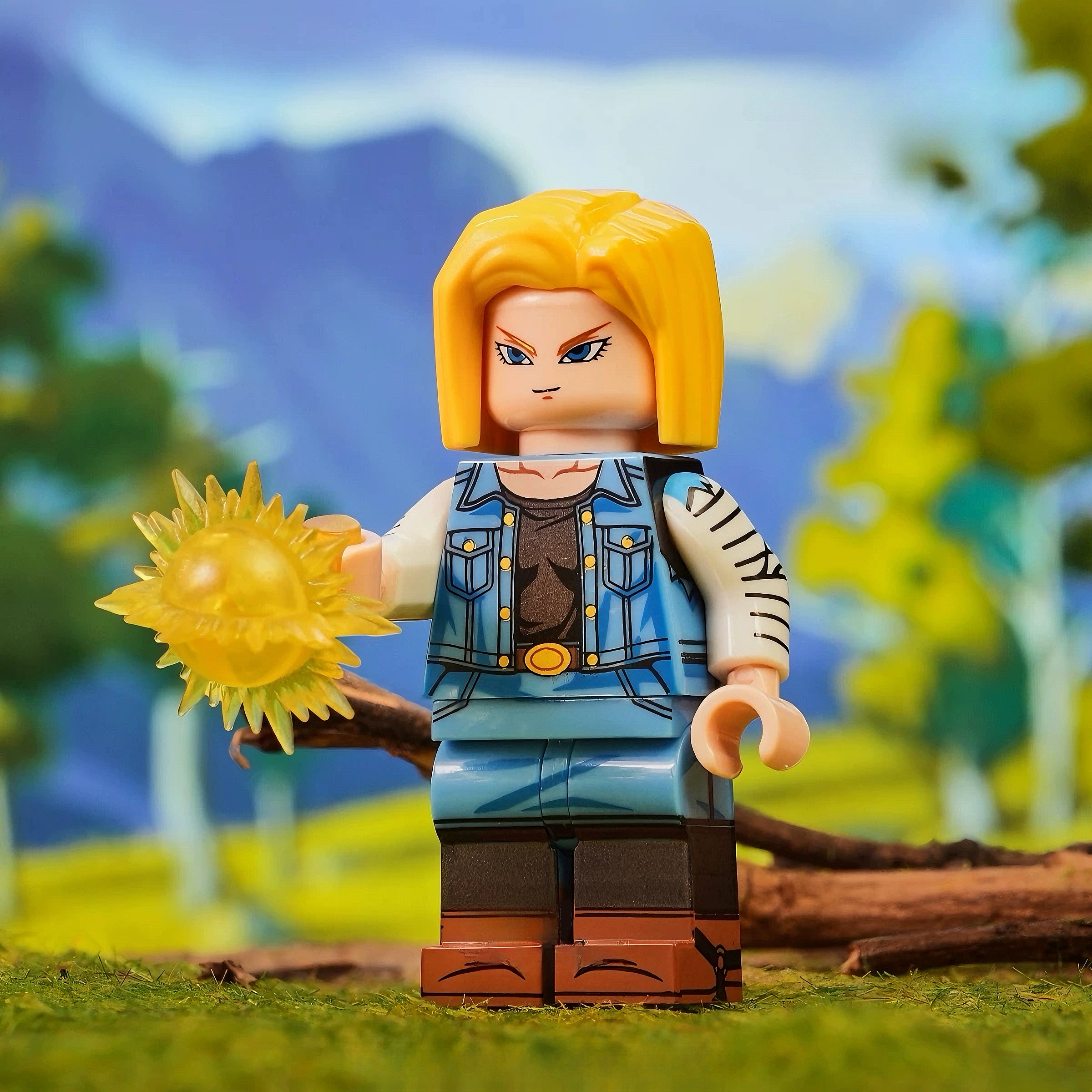 Cold-Hearted Android Warrior Building Block Figure Mass Production Version