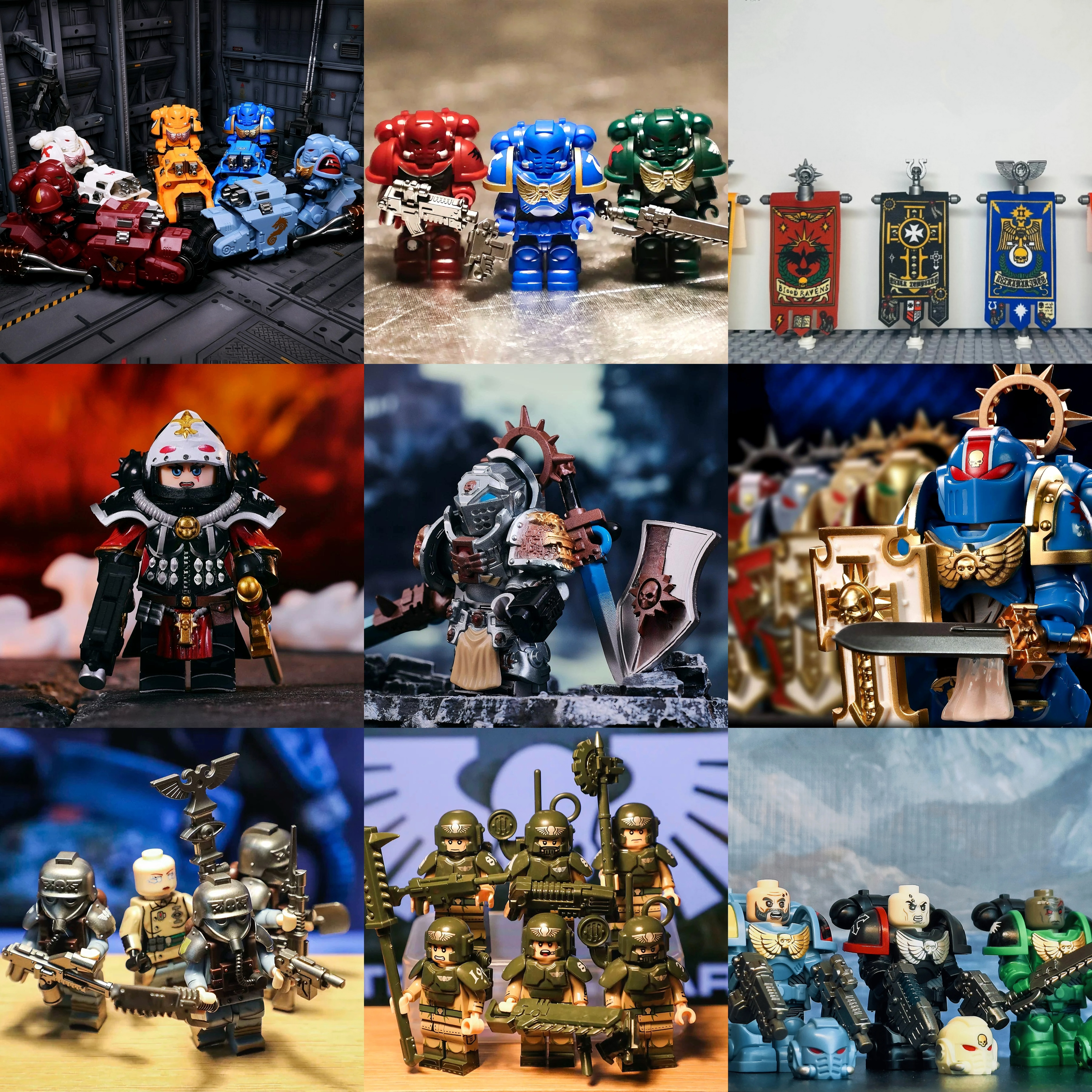 Mystery Gothic Space Warrior Building Block Figure Series