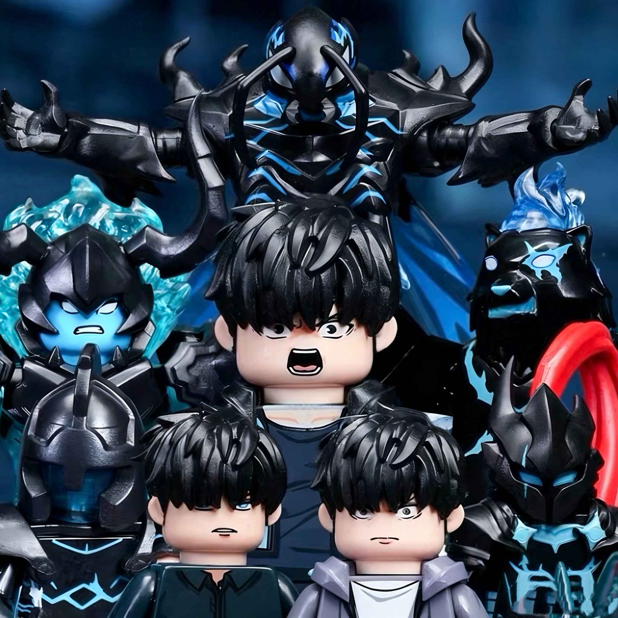 Shadow Monarch Hunter Building Block Figure Mass Production Version Set A
