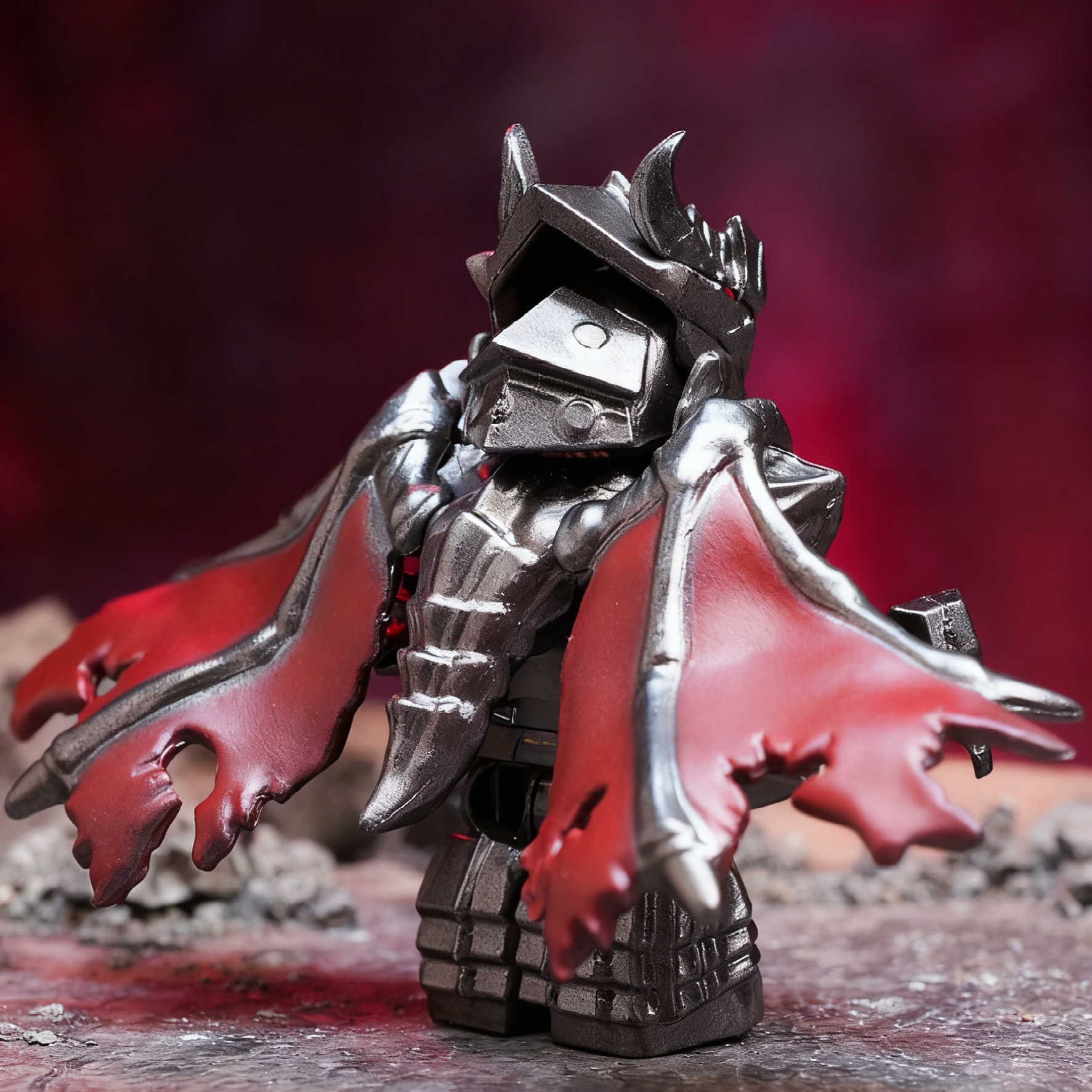 Black Berserker Greatsword Soldier Minifigure – Mass Production Version