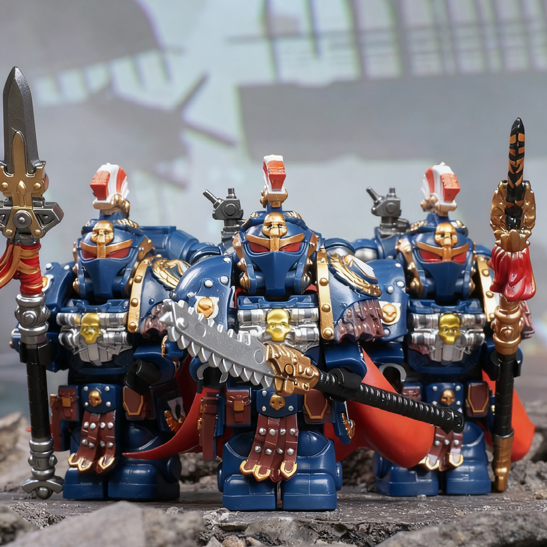 Warhammer 40,000 Ultramarines Centurion Minifigure Set