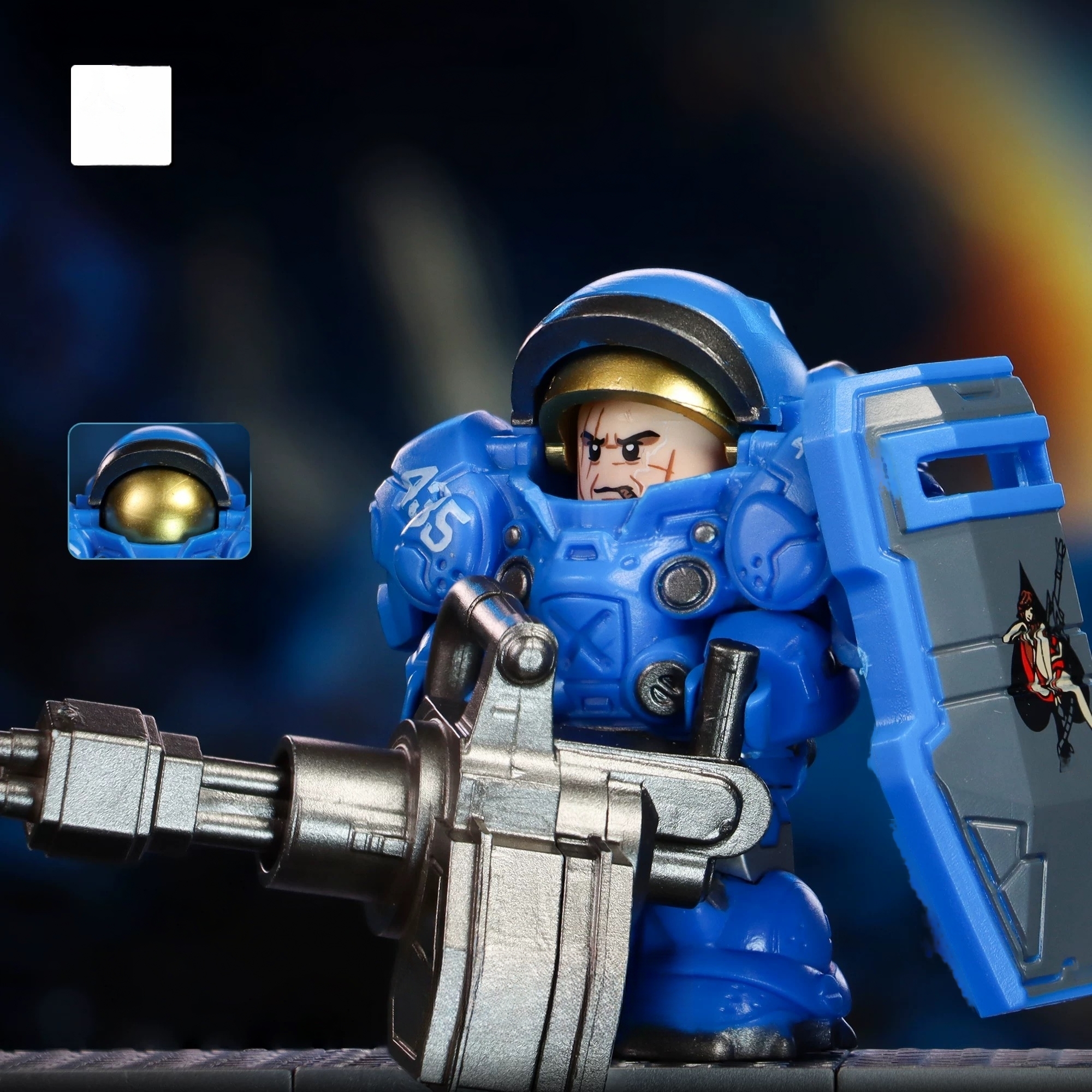 Terran Marine Gunner Minifigure – Mass Production Version