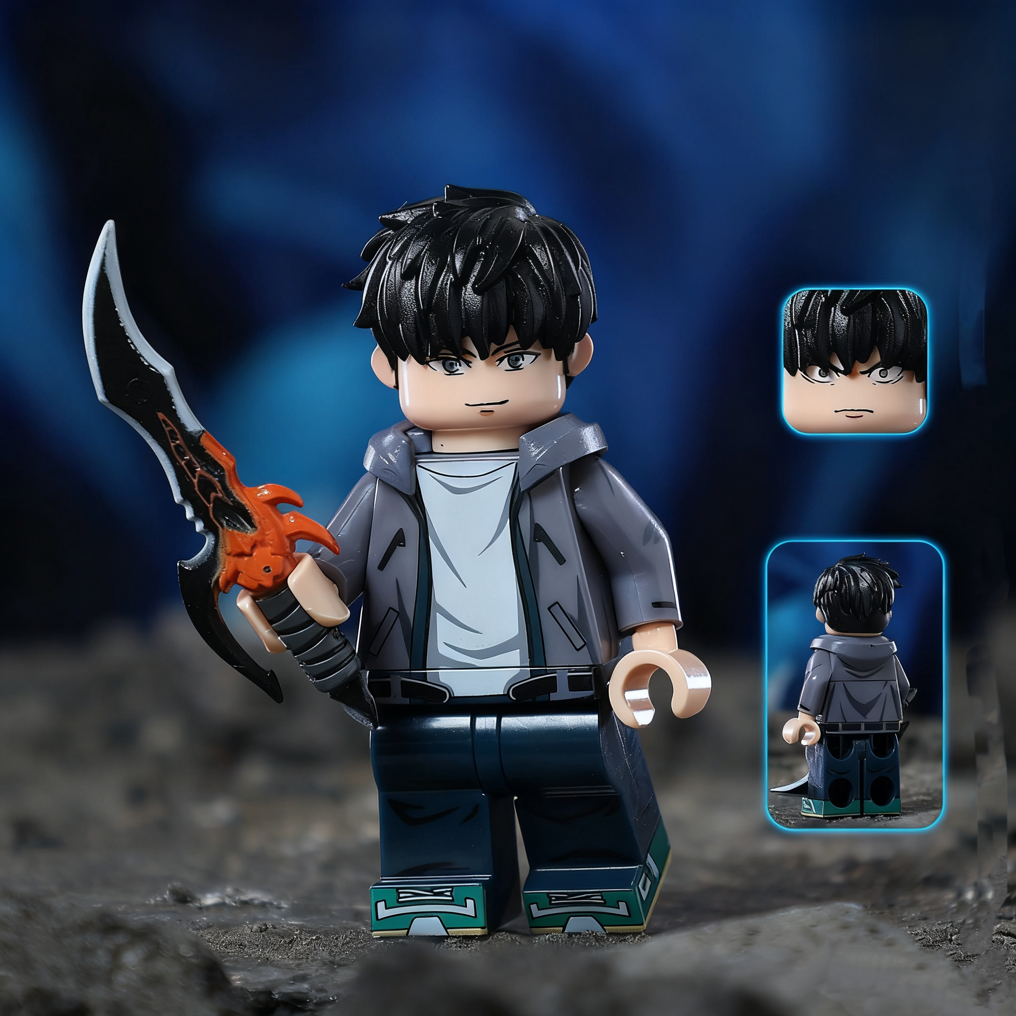 Shadow Monarch Hunter Building Block Figure Mass Production Version Set A