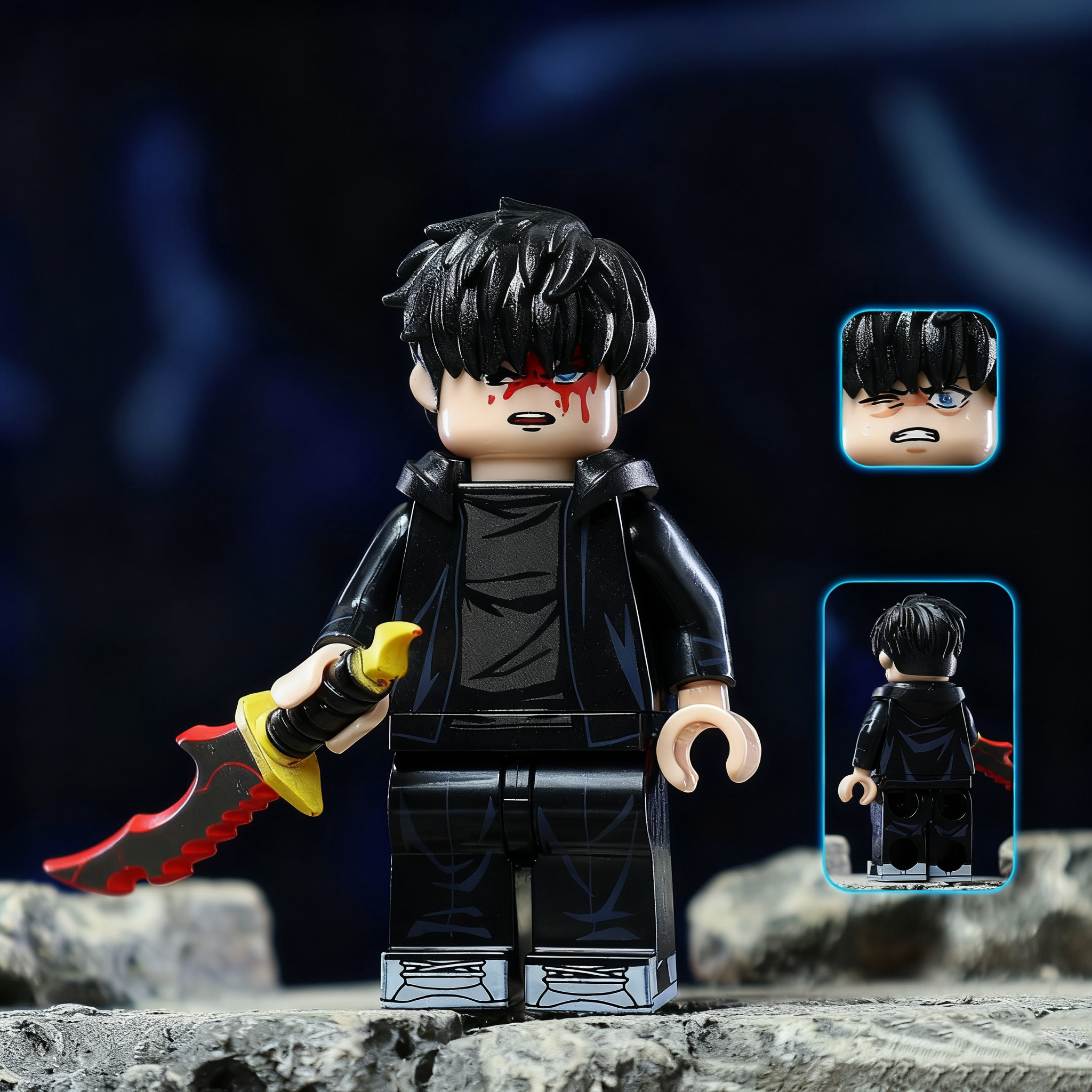 Shadow Monarch Hunter Building Block Figure Mass Production Version Set B
