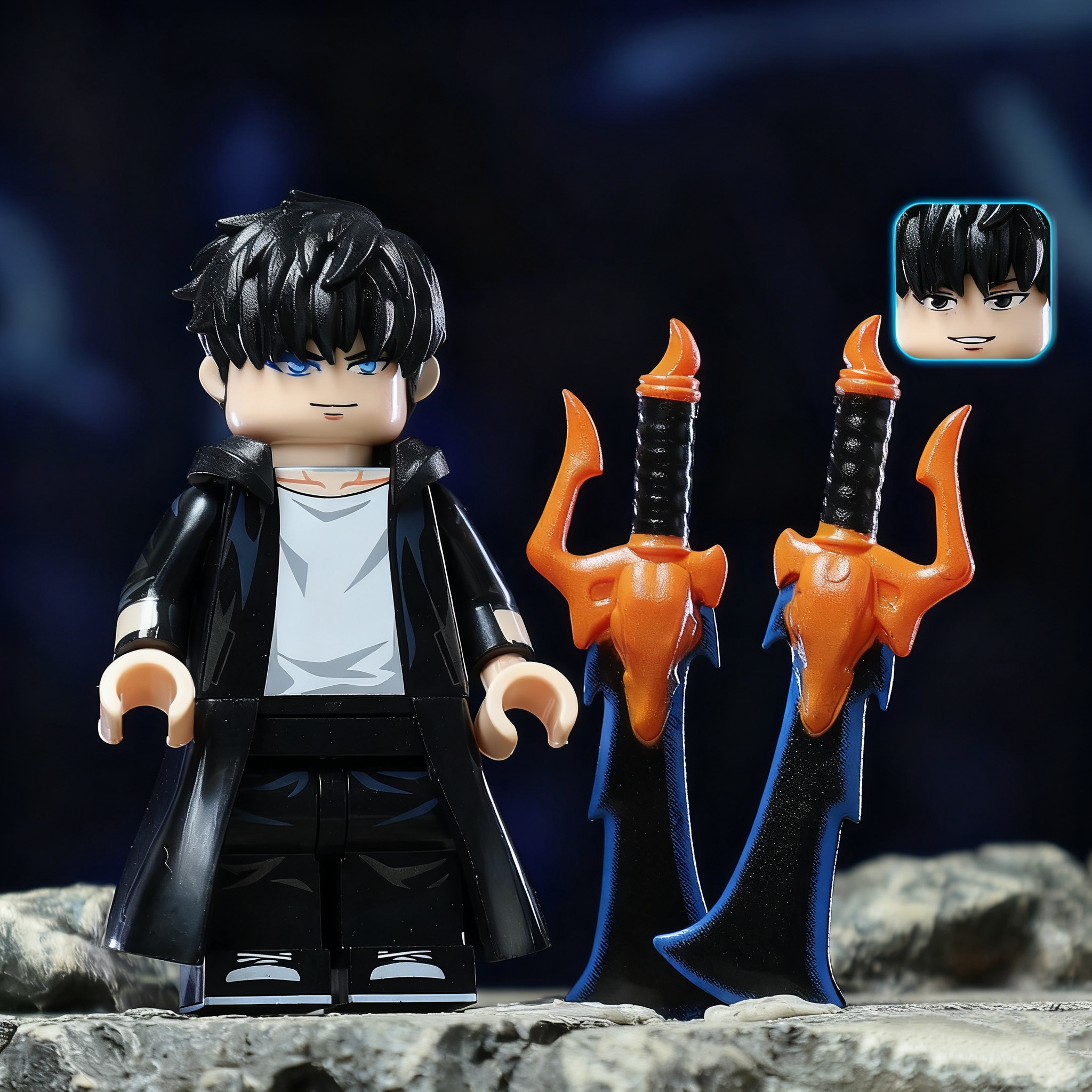 Shadow Monarch Hunter Building Block Figure Mass Production Version Set B