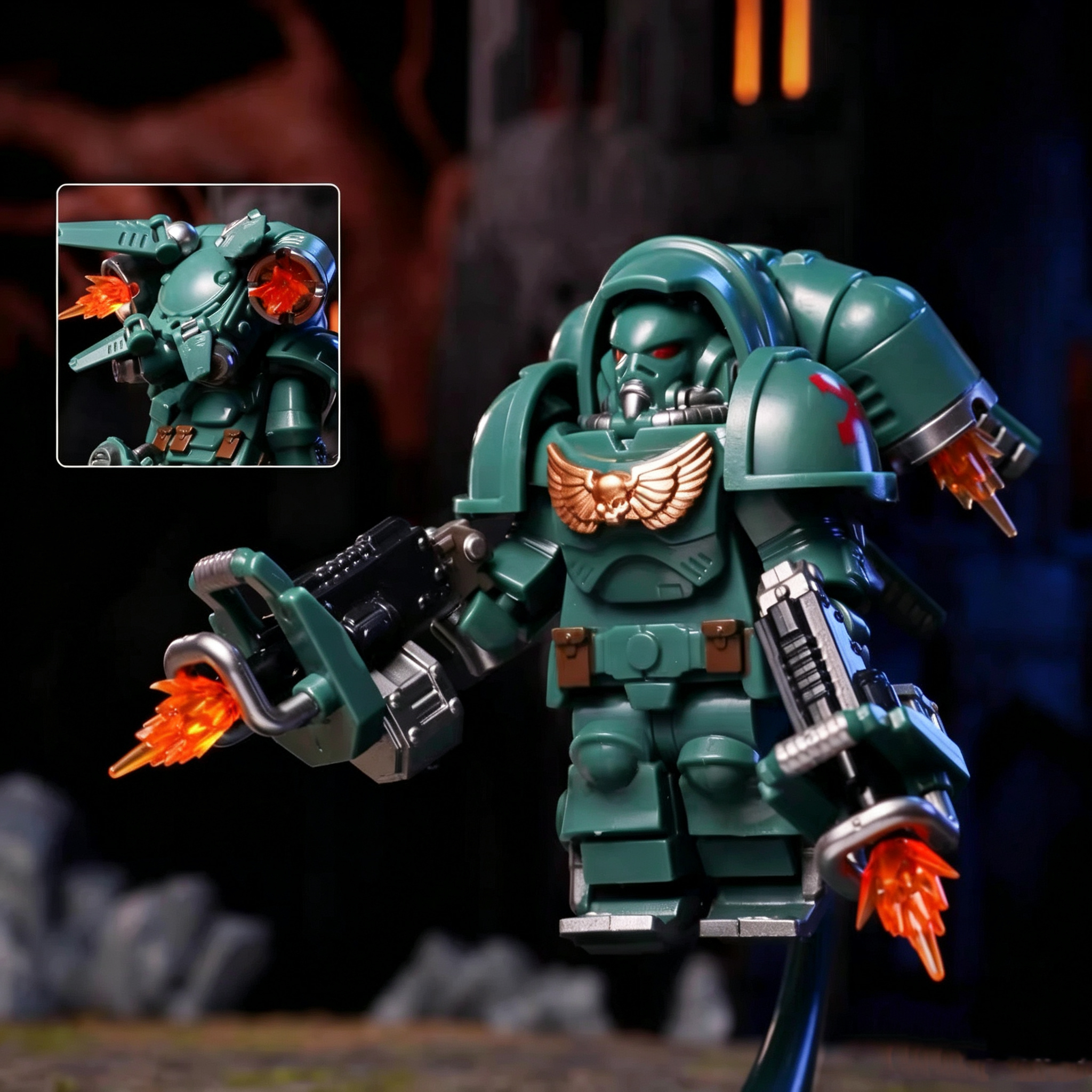 Gothic Space Knights Series Space Knights Minifigure Set G