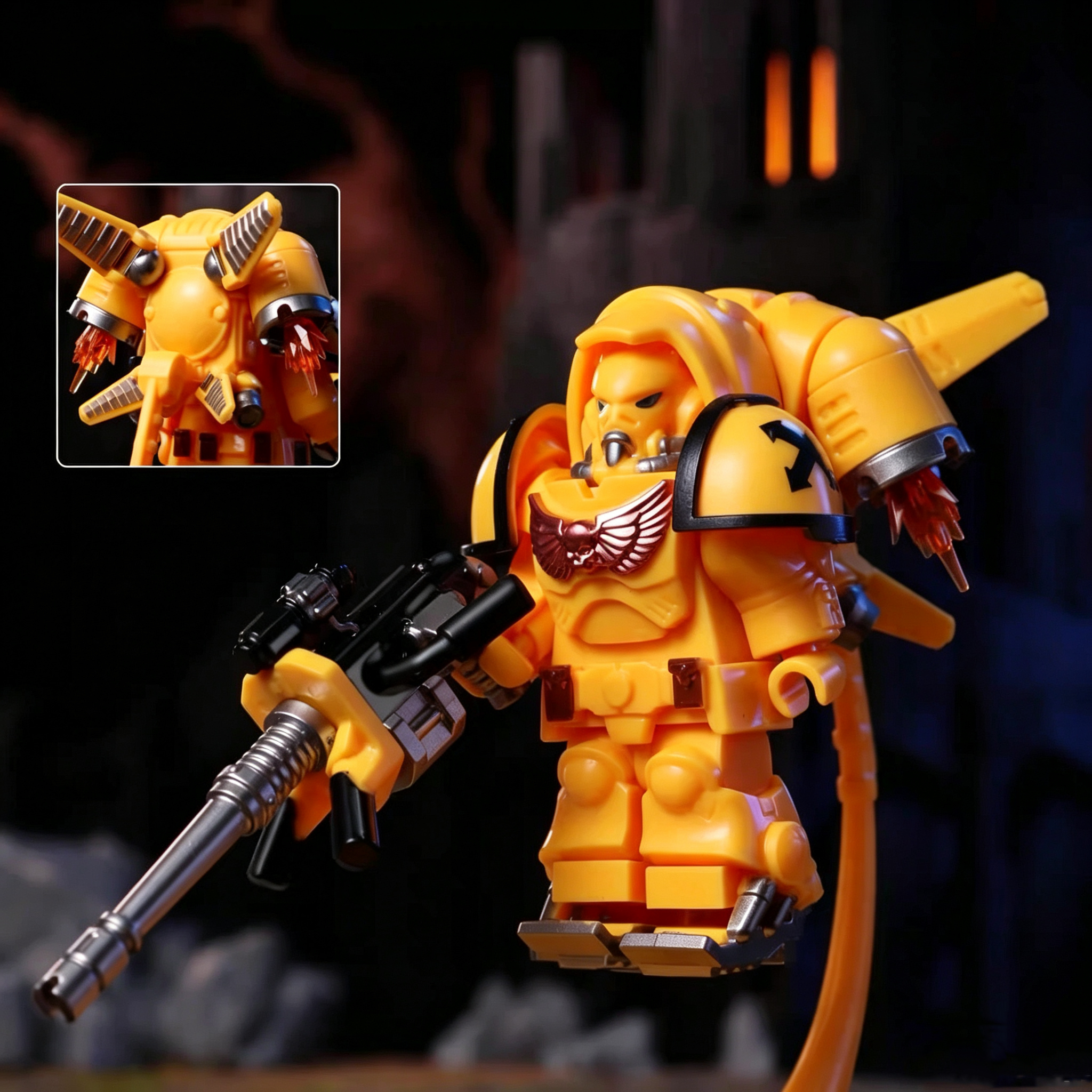 Gothic Space Knights Series Space Knights Minifigure Set G