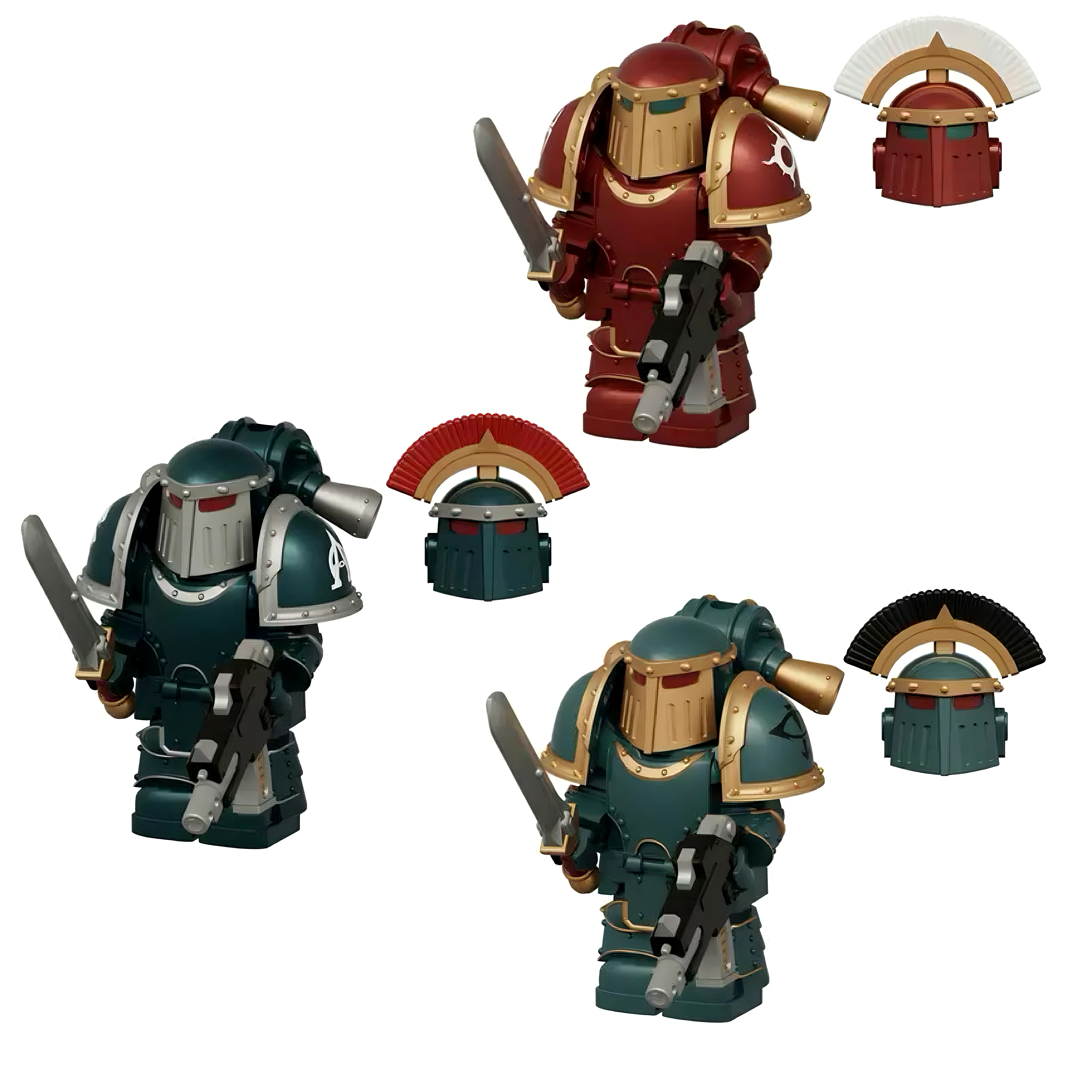 Gothic Space Knights Series Space Knights Minifigure Set F